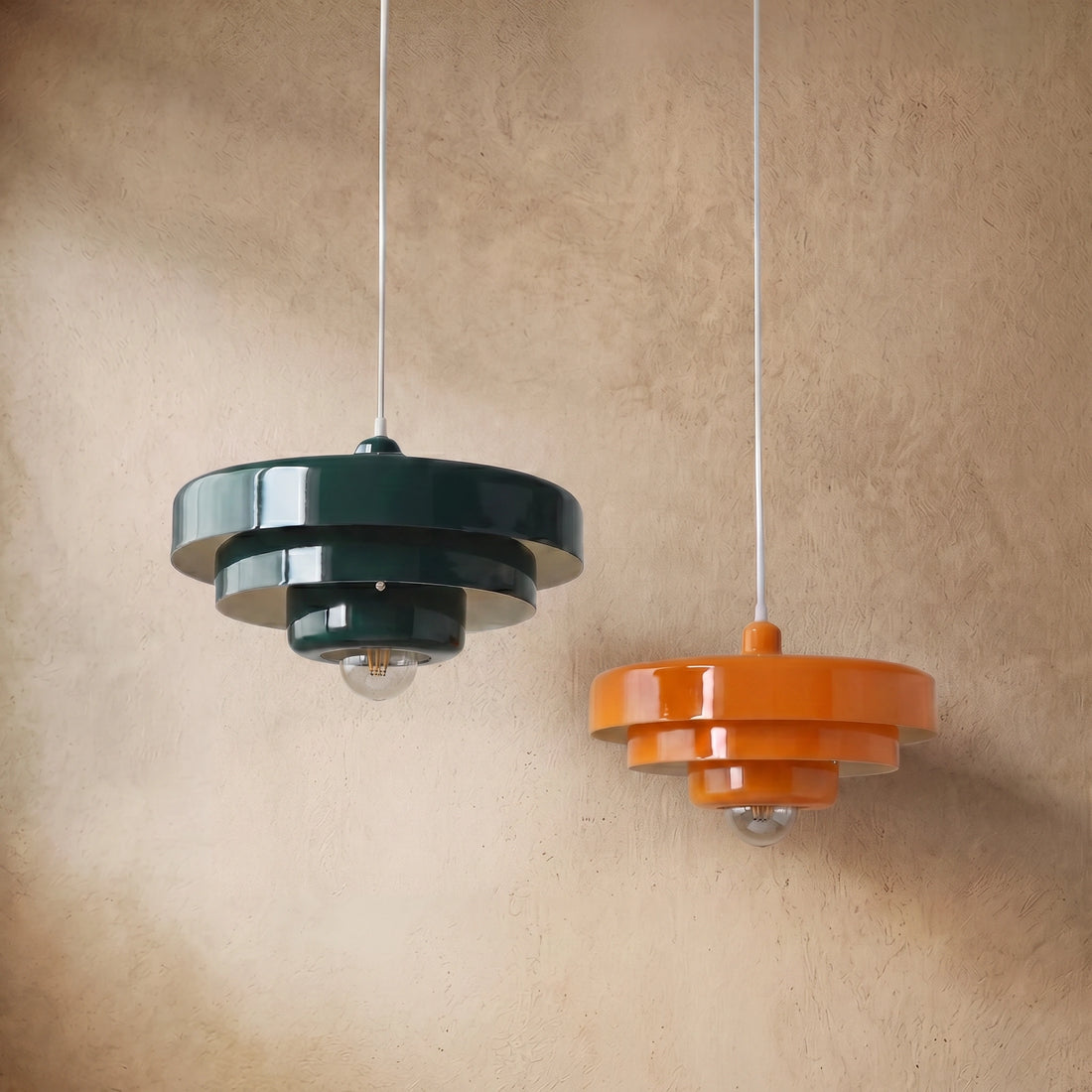 Morandia Nordic LED Pendant Light – Orange/Green/White/Yellow/Pink Metal Kitchen