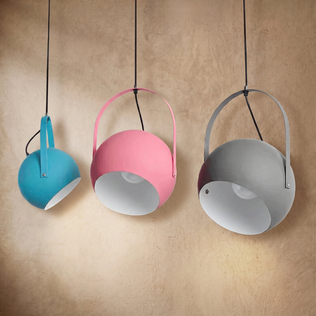 Morandia Nordic Art Deco Pendant Light — 5-Color Metal for Bedroom