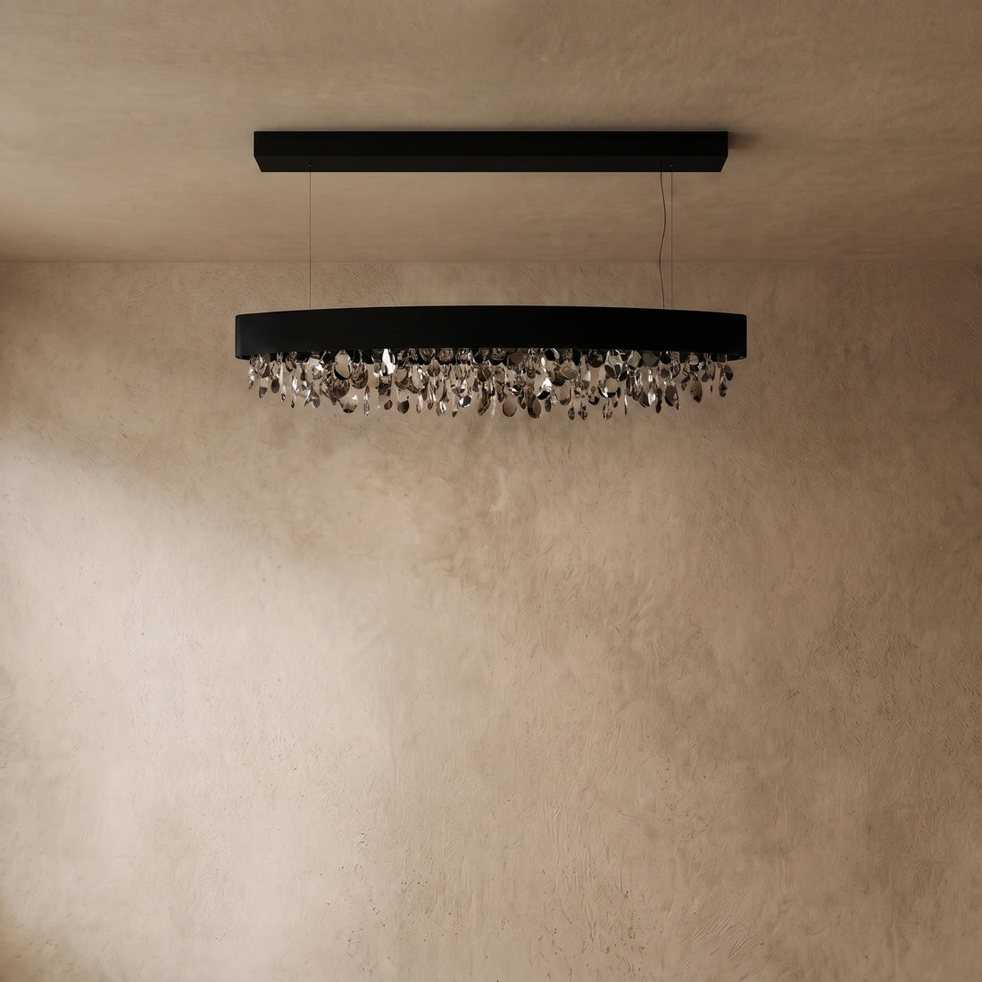 Excelis Royal Crystal Pendant Light - 4-Color Dining Room/Kitchen Island (Dimmable)