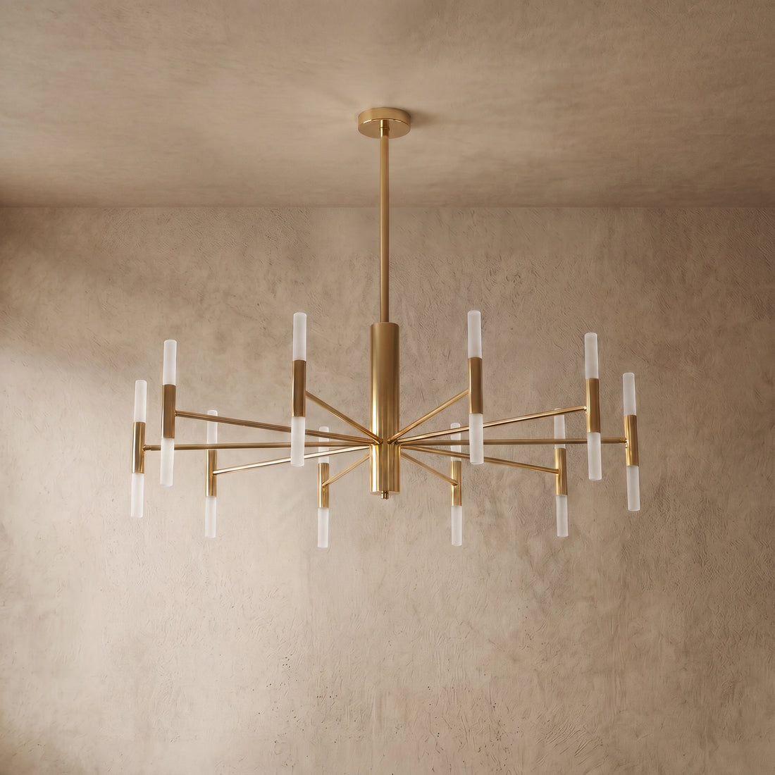 Nebula Royal Crystal Chandelier - Gold Metal Frame for Living Room