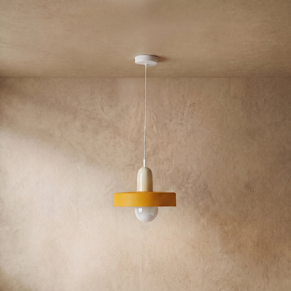 Morandia Nordic Pendant Light - Round Glass Shade for Living/Dining Room