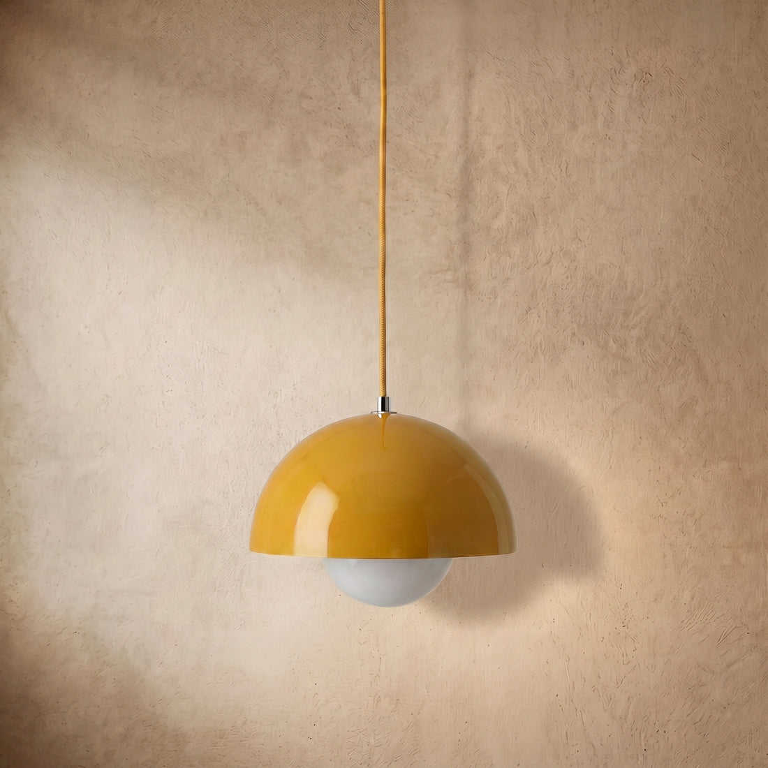 Morandia Art Deco Morandi Dome Pendant Light – Colorful Metal Lamp for Bedroom
