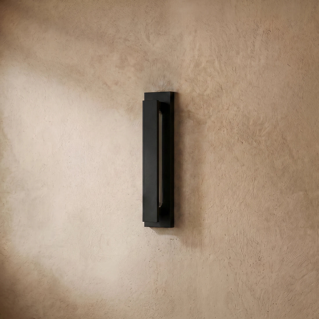 Vetra Modern Black Outdoor Wall Light, Waterproof Exterior Sconce for Entryway & Patio