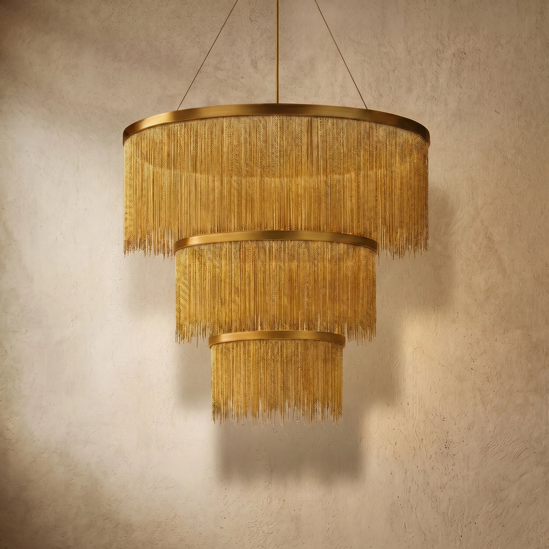 Velora Royal Pendant Light –Gold/Satin Nickel Metal Finish for Living Room
