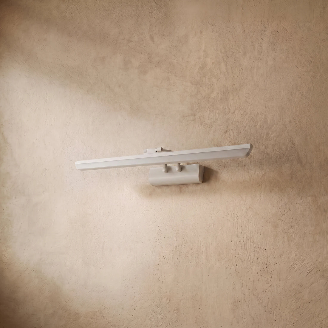 Arcato Modern White Vanity Light - Rectangular Metal Linear Design for Bathroom