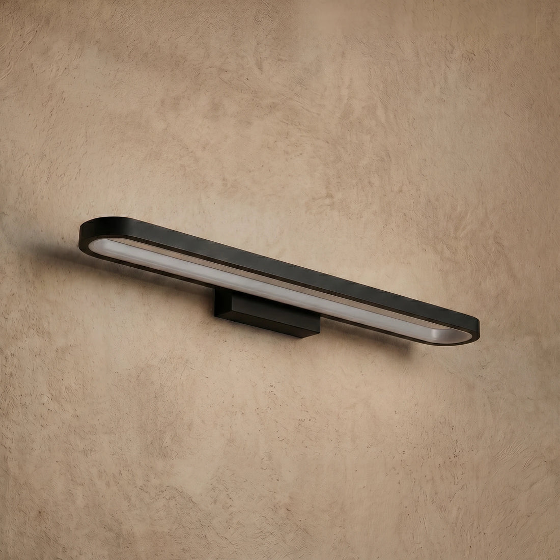 Arcato Modern Elliptical Wall Lamp – Black or Coffee Metal for Bathroom/Bedroom
