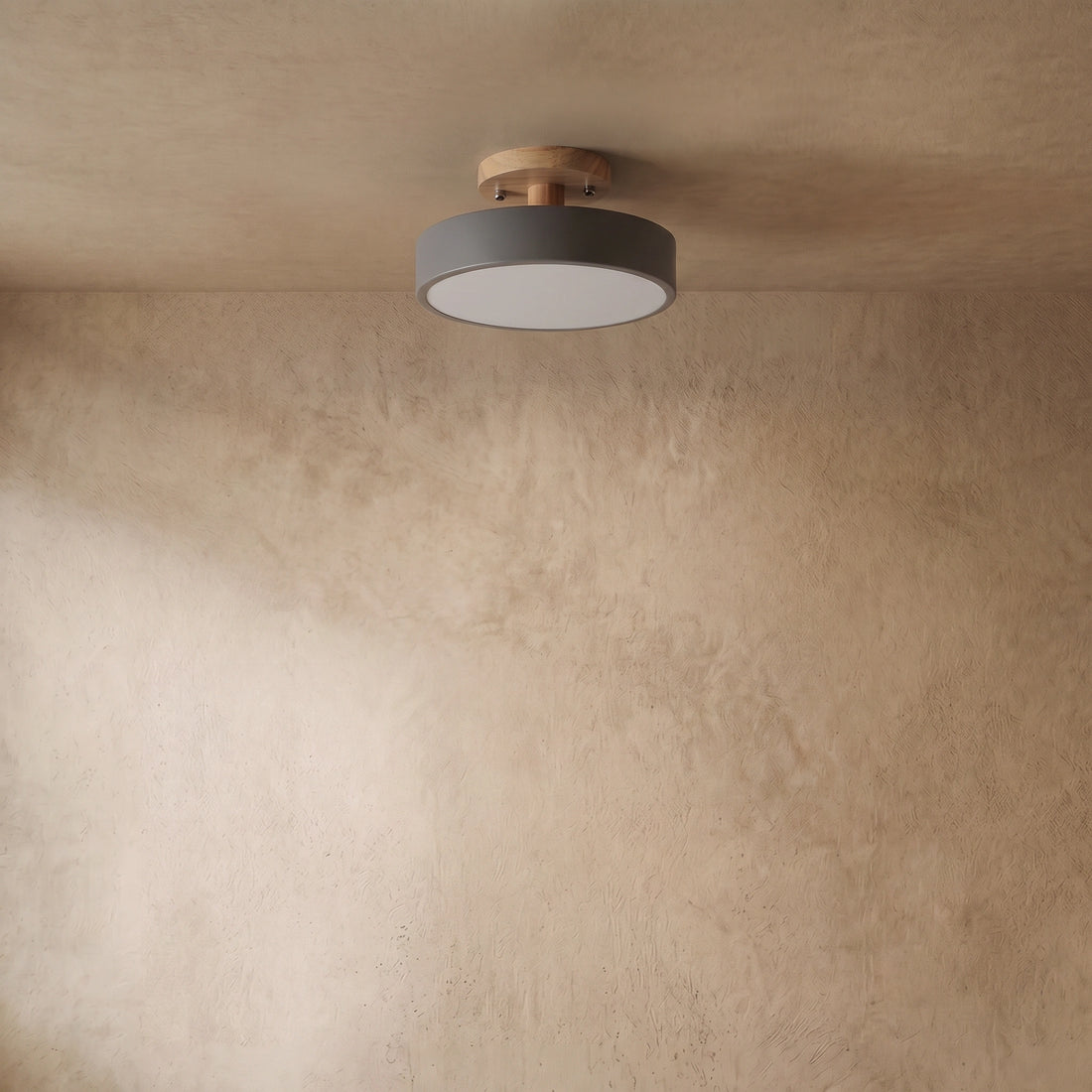Morandia Morandi Style Ceiling Light - White/Pink/Green Wood & Acrylic for Bedroom