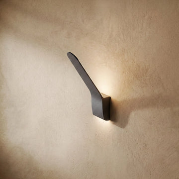 Varlont Arcato Modern Tilted Linear Outdoor Wall Lamp – Black Metal Light for Exterior Walls