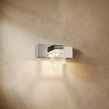 Varlont Arcato Modern Square Vanity Light— Crystal & Metal Frame IP44 for Bathroom