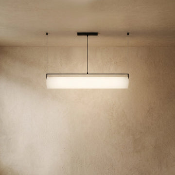 Varlont Arcato Modern Designer White Pendant Light – Cylindrical Metal & Acrylic Fixture for Dining Room