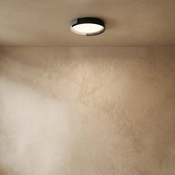 Varlont Embrace Modern Round Flush Mount Ceiling Light – Metal & Acrylic LED Fixture for Bedroom