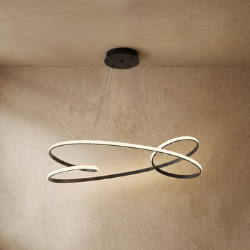 Varlont Arcato Modern LED Ring Pendant Light — Metal & Acrylic Minimalist for Dining Room