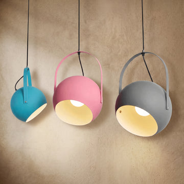 Morandia Nordic Art Deco Pendant Light — 5-Color Metal for Bedroom