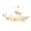 Ginkgo Cloud Chandelier - Model B L 78.7″ x W 23.6″ x H 31.5″Nickel & WhiteJoyfuzzy