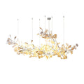 Ginkgo Cloud Chandelier - Model B L 78.7″ x W 23.6″ x H 31.5″Nickel & WhiteJoyfuzzy