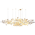 Ginkgo Cloud Chandelier - Model A L 78.7″ x W 23.6″ x H 23.6″Gold & WhiteJoyfuzzy