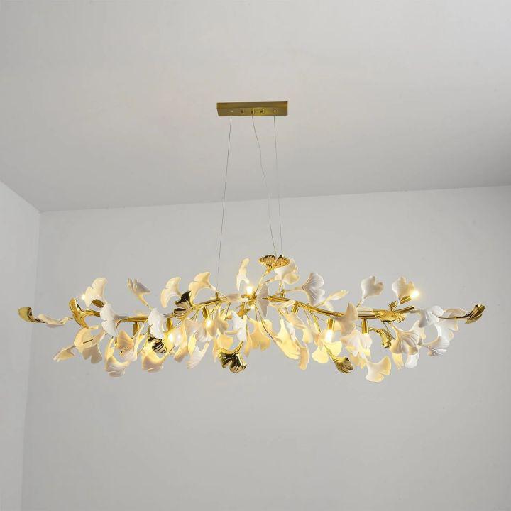 Ginkgo Luxury Chandelier Style C - L 47.2″(120cm) x W 17.7″(45cm) x H 15.7″(40cm) (G9*10)Joyfuzzy