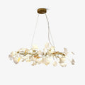 Ginkgo Luxury Chandelier Style E - 4 Lights: L 39.4''(100cm) x W 11.8''(30cm)Gold+WhiteJoyfuzzy