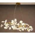 Ginkgo Luxury Chandelier Style E - 4 Lights: L 39.4''(100cm) x W 11.8''(30cm)Black+WhiteJoyfuzzy