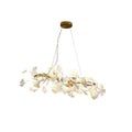 Ginkgo Luxury Chandelier Style E - 4 Lights: L 39.4''(100cm) x W 11.8''(30cm)Gold+WhiteJoyfuzzy