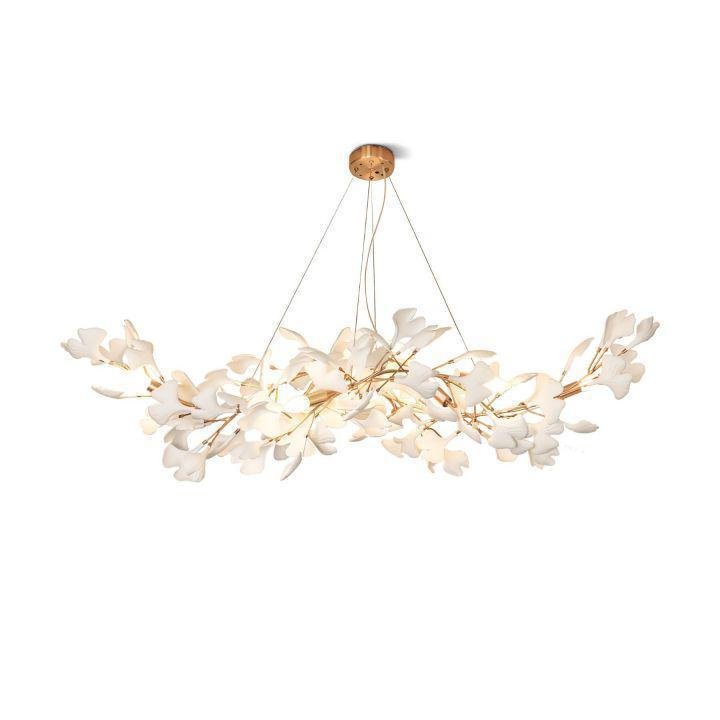 Ginkgo Luxury Chandelier Style F - 8 Lights: L 39.3''(100cm) x W17.7''(45cm) x H 59''(150cm)Joyfuzzy