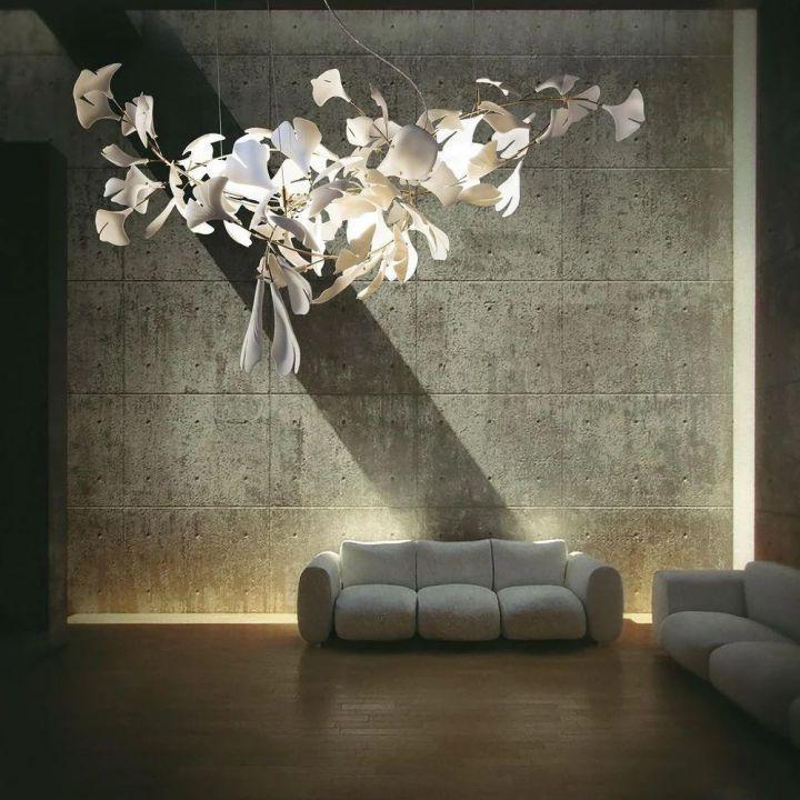 Ginkgo Luxury Chandelier Style G - 6 Lights: L 39.4''(100cm) x H 15.7''(40cm)59''(150cm)Joyfuzzy