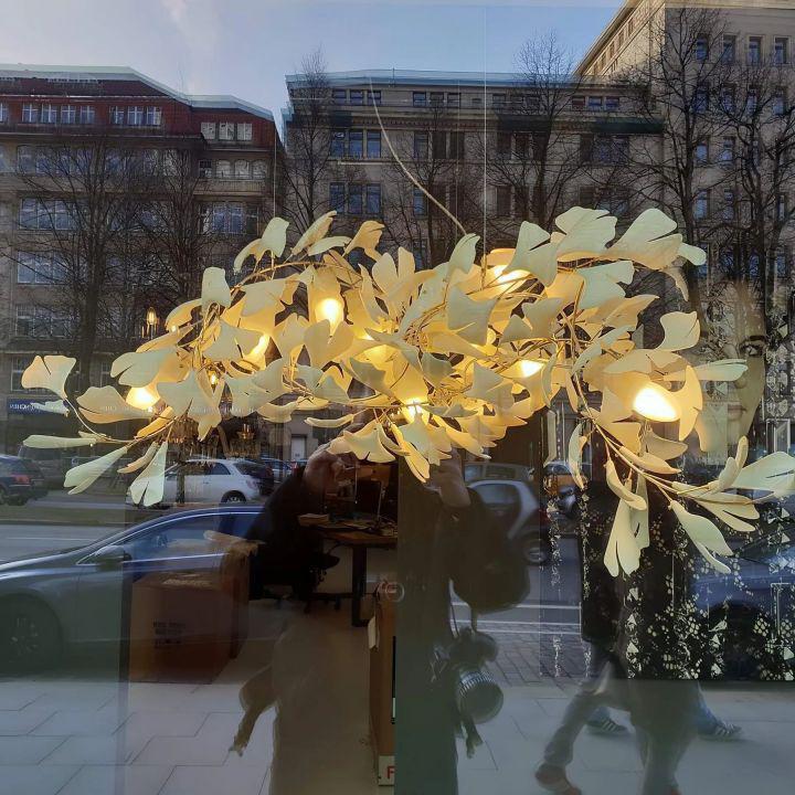 Ginkgo Luxury Chandelier Style G - 6 Lights: L 39.4''(100cm) x H 15.7''(40cm)59''(150cm)Joyfuzzy
