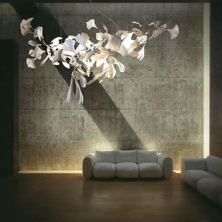 Ginkgo Luxury Chandelier Style I - 6 Lights: L 23.6''(60cm) X H 15.7''(40cm)Joyfuzzy
