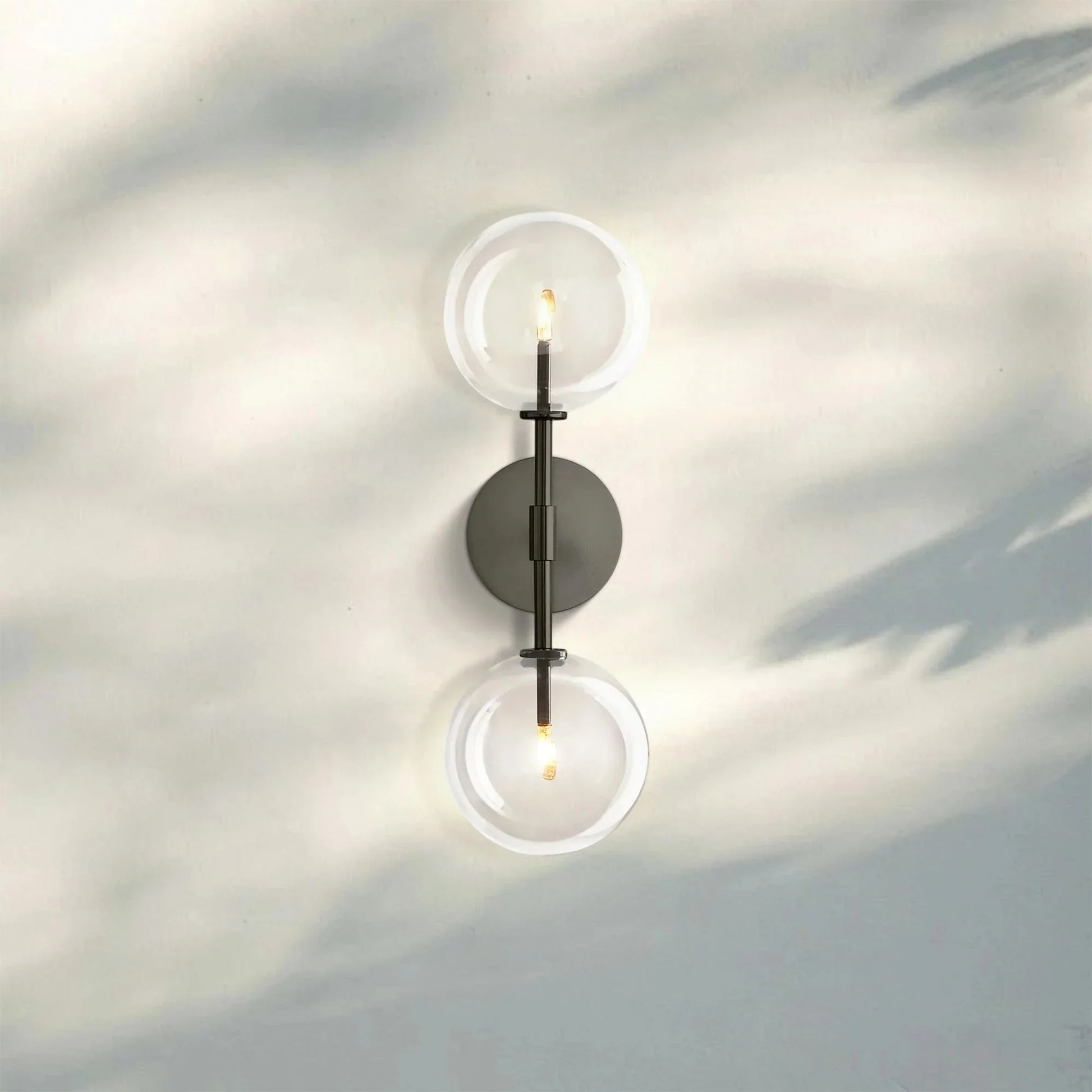 Glass Globe Linear Sconce - Polished NickelJoyfuzzy