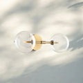 Glass Globe Linear Sconce - Polished NickelJoyfuzzy