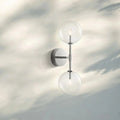 Glass Globe Linear Sconce - Polished NickelJoyfuzzy