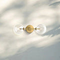 Glass Globe Linear Sconce - Polished NickelJoyfuzzy