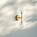 Glass Globe Linear Sconce - Polished NickelJoyfuzzy