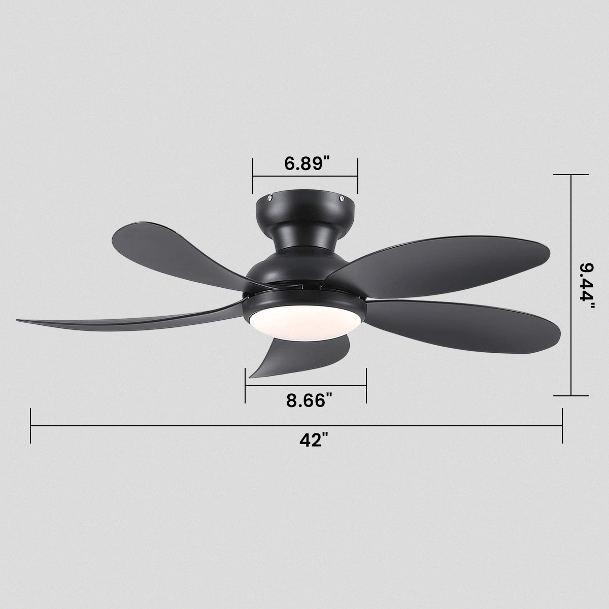 Graceshire contemporary ceiling fan - Joyfuzzy
