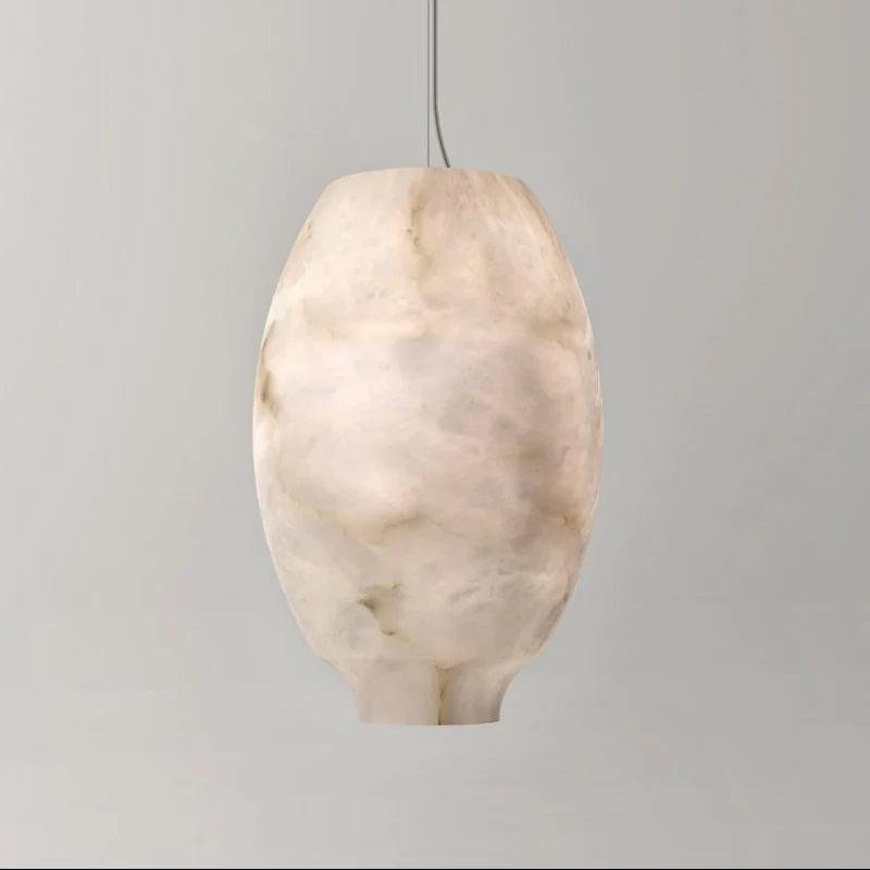 Larry Alabaster Lantern Bedside Pendant Light - LargeJoyfuzzy
