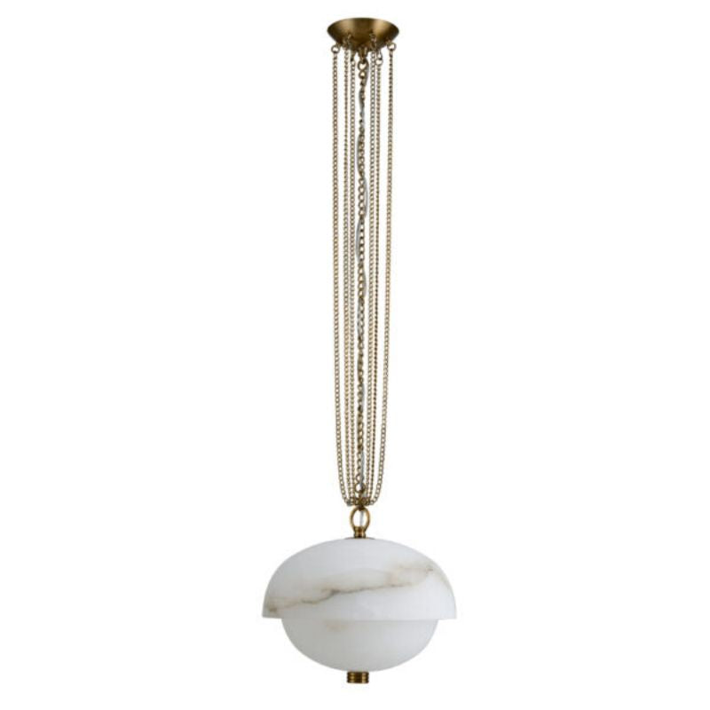 Alabaster Volterra LED Pendant 17”