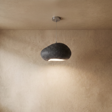 Varlont Morandia Art Deco Blue Pendant Light – Resin Bread-Shaped Design for Dining Room