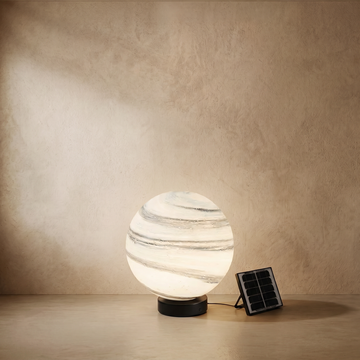 Lunara Art Deco Globe Outdoor Post Light