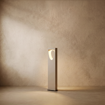 Arcato Minimalist Metal & Stone Path Light