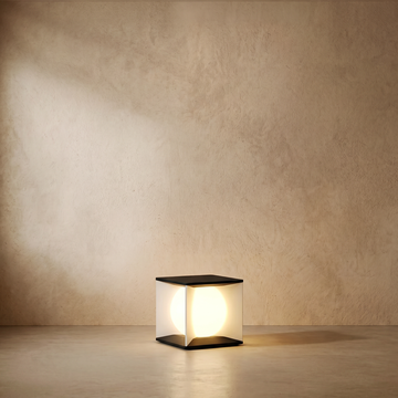 Lunara Art Deco Solar Outdoor Pillar Light