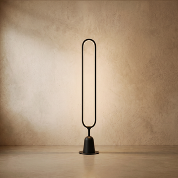 Varlont Irondale Industrial Pathway Light - Black Metal & Acrylic Ring Design for Garden