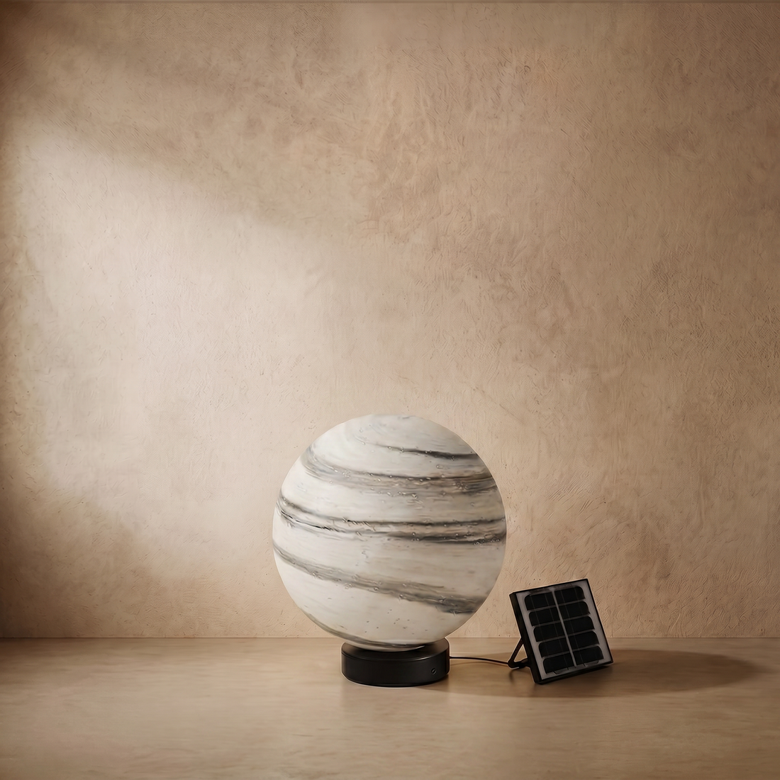 Lunara Art Deco Globe Outdoor Post Light
