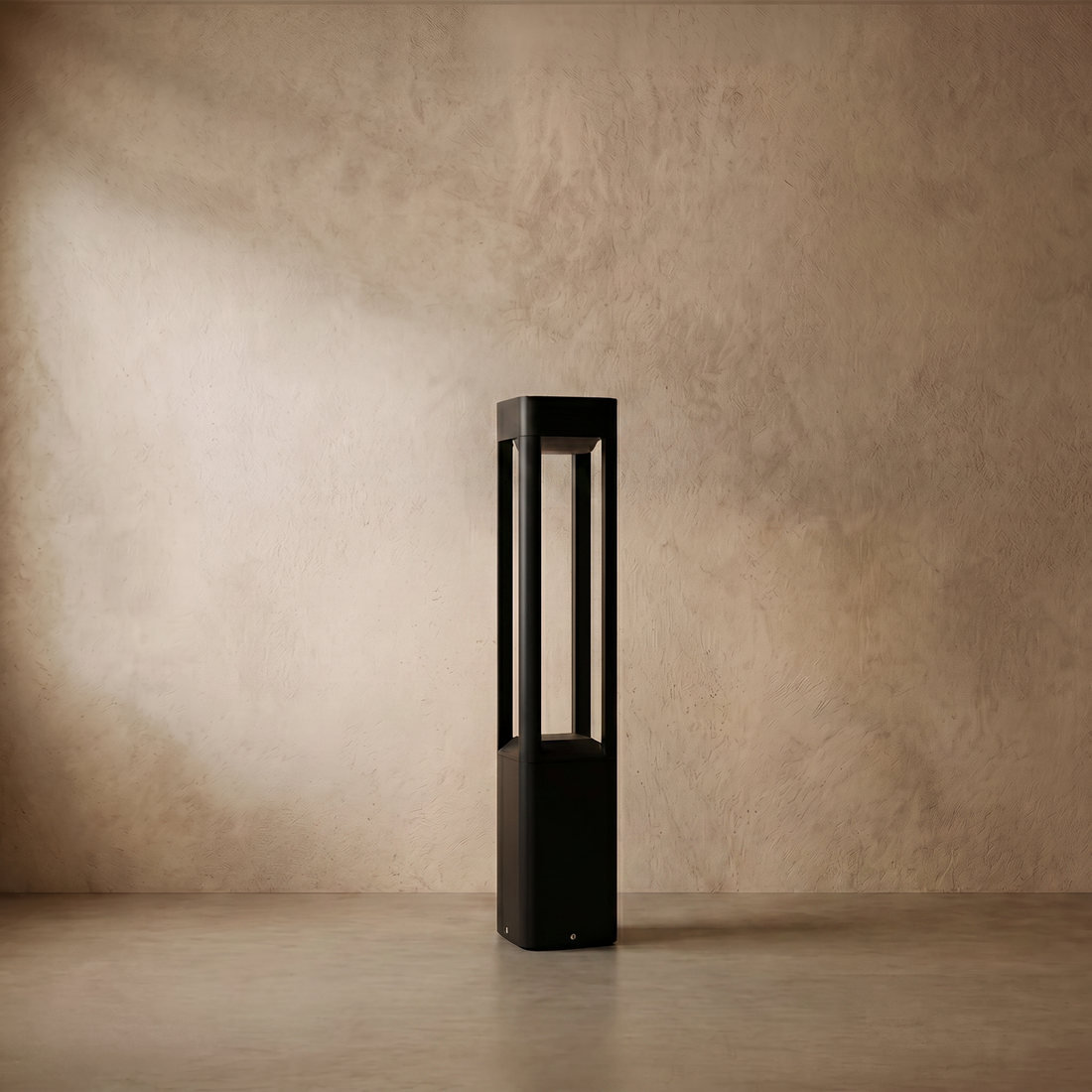 Varlont Irondale Industrial Outdoor Pathway Lights - Black Metal & Acrylic Rectangle Design for Patio