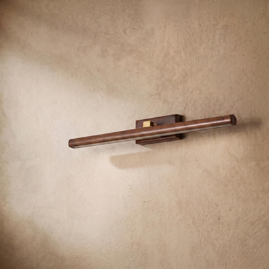Varlont Zenno Minimalist LED Vanity Light - IP44 Walnut Wood Linear for Bathroom and Bedroom