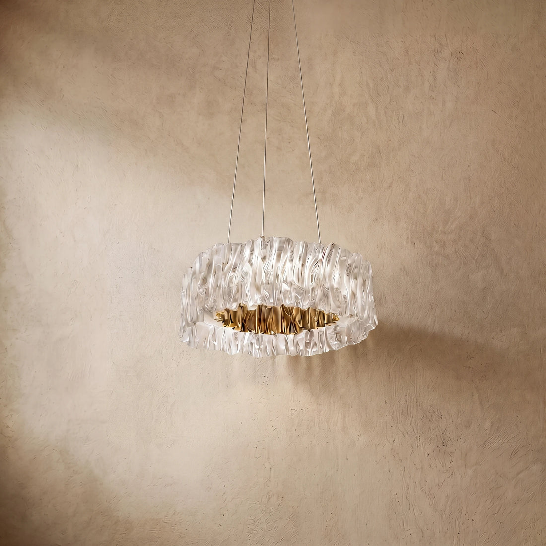 Varlont Excelis Designer Luxury Pleated Pendant Light for Living Room