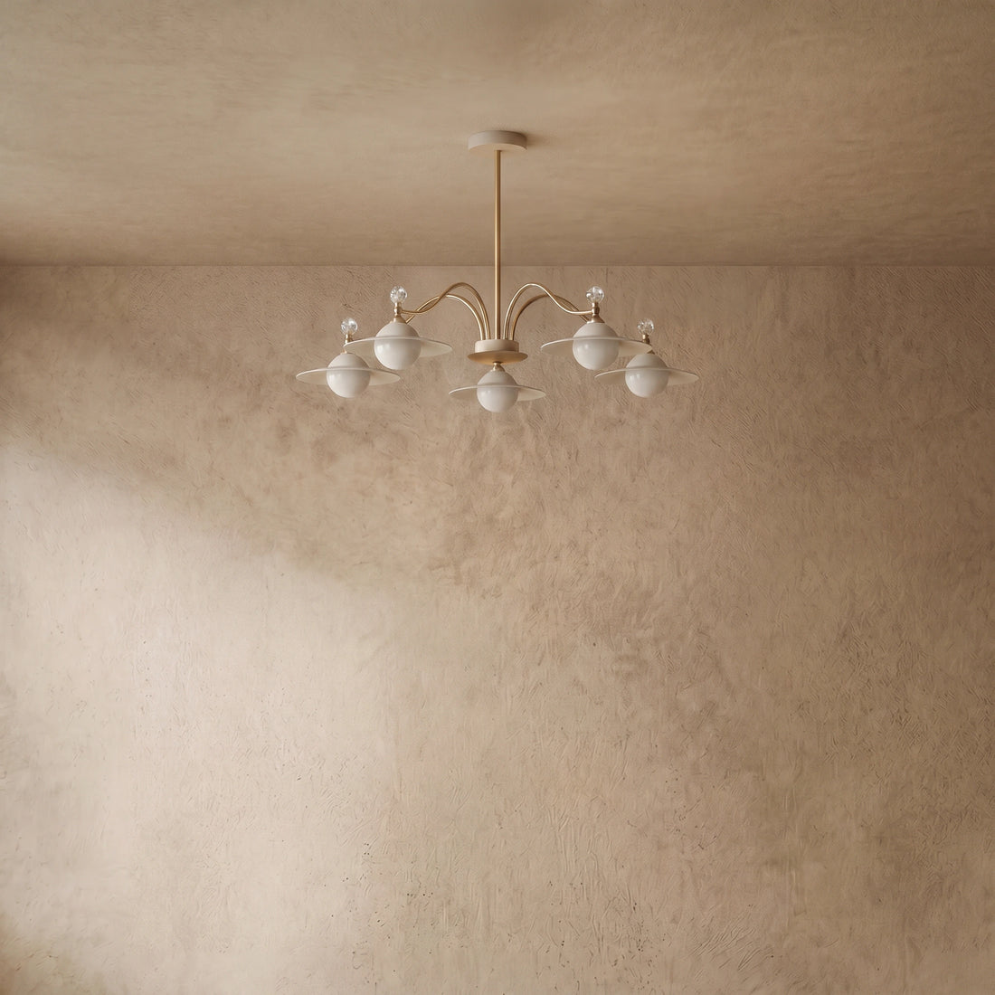 Nebula Modern Crystal Chandelier - 6/8 Head Gold Metal & Glass for Living/Dining Room