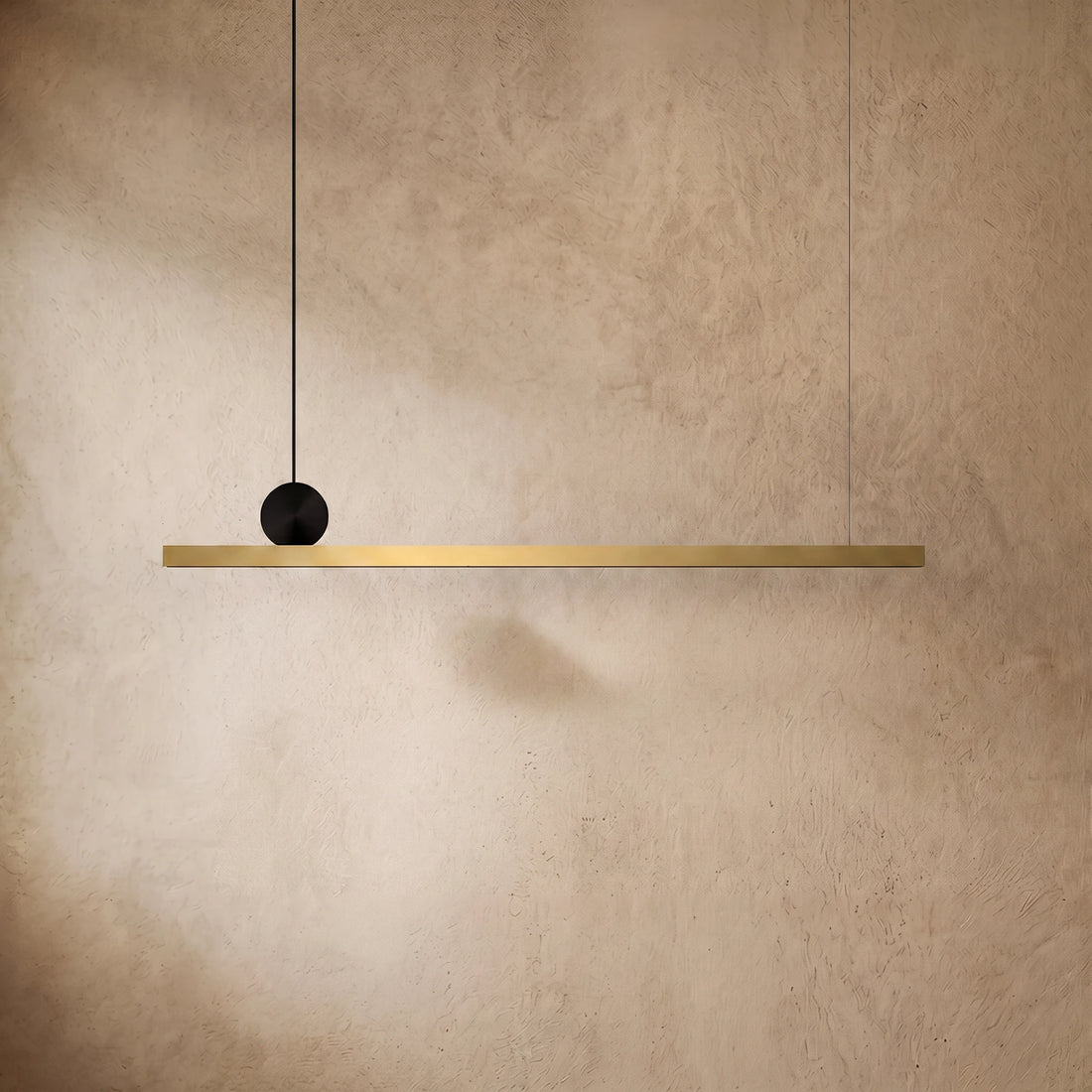 Arcato Modern Dimmable Pendant Light - Metal Linear for Living Room