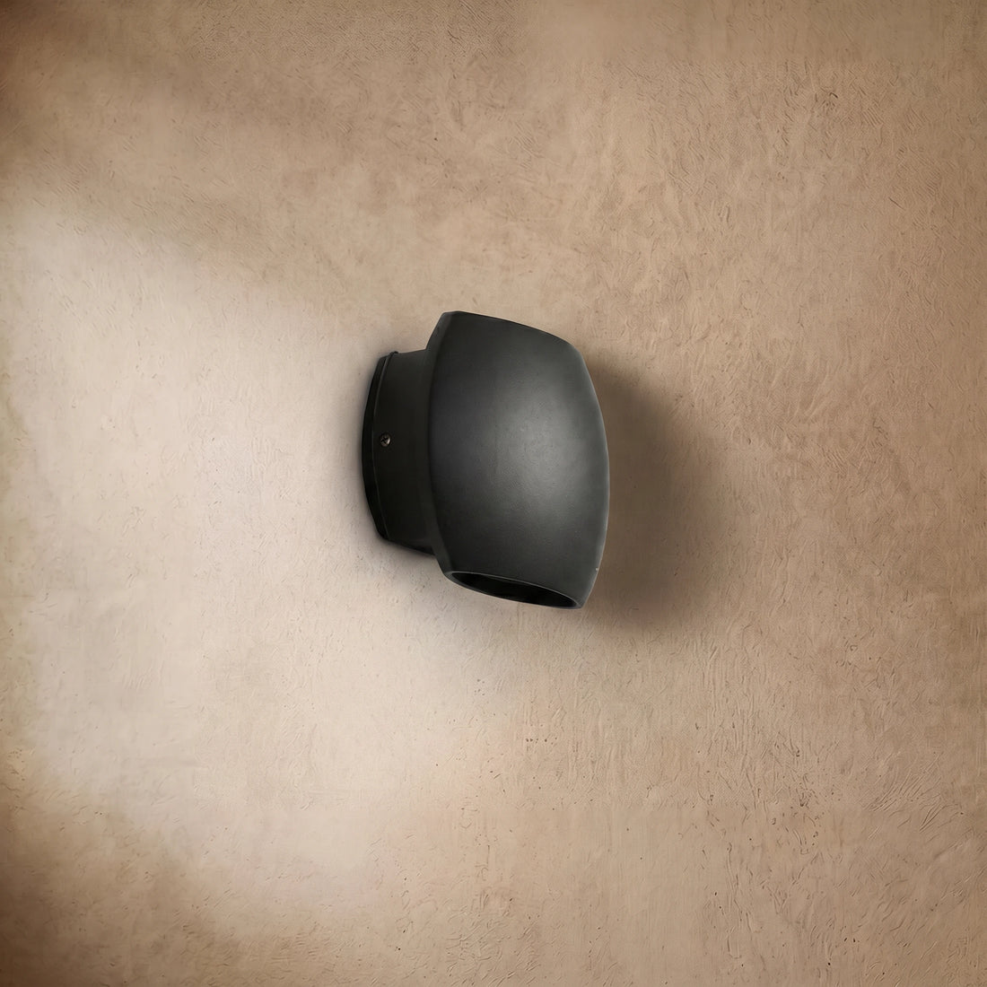 Irondale Modern Geometric Outdoor Wall Lamp - Black/Grey Metal for Garden