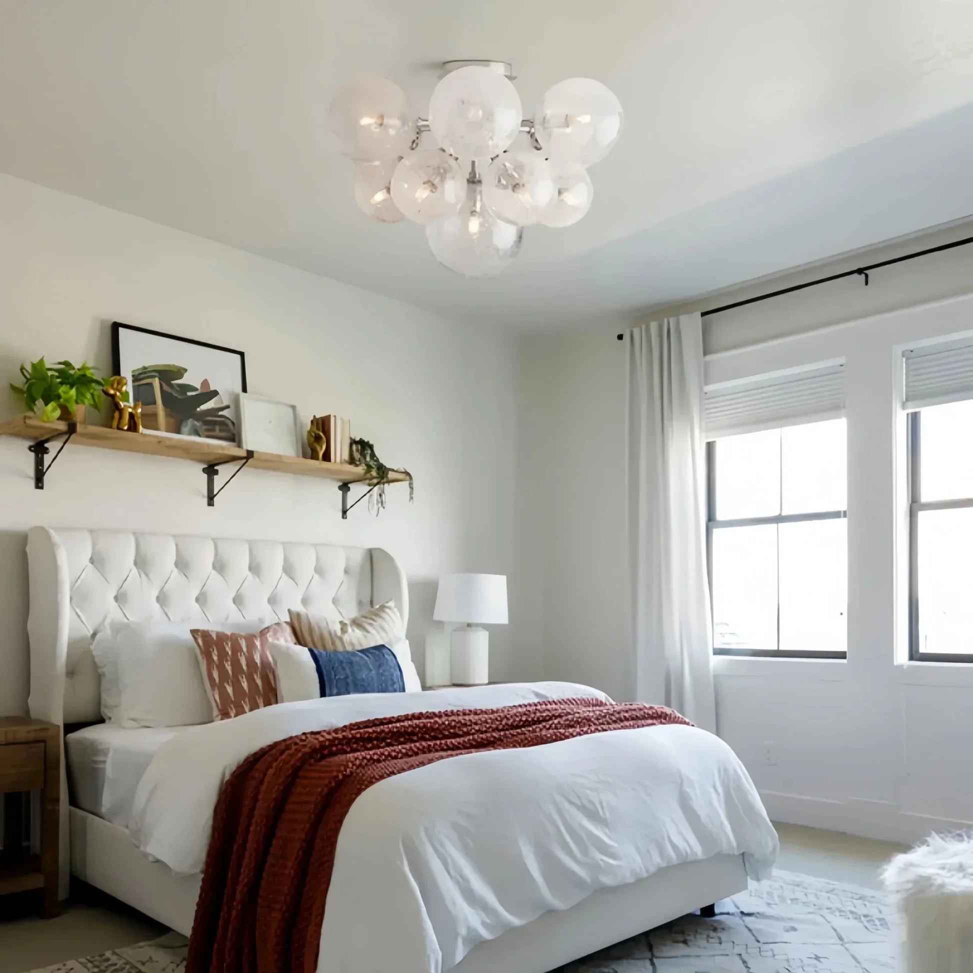 Mandoza Flushmount - NickelJoyfuzzy