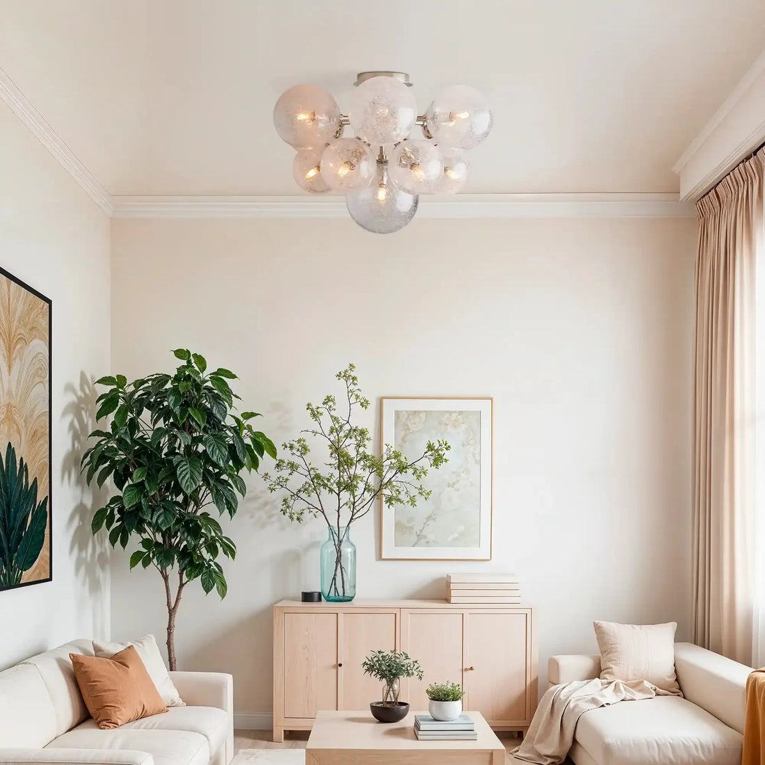 Mandoza Flushmount - NickelJoyfuzzy